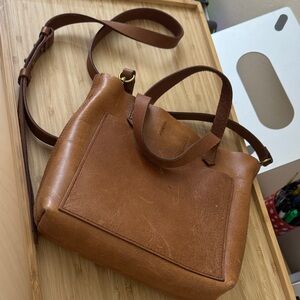 Madewell Tan Leather Shoulder Bag
